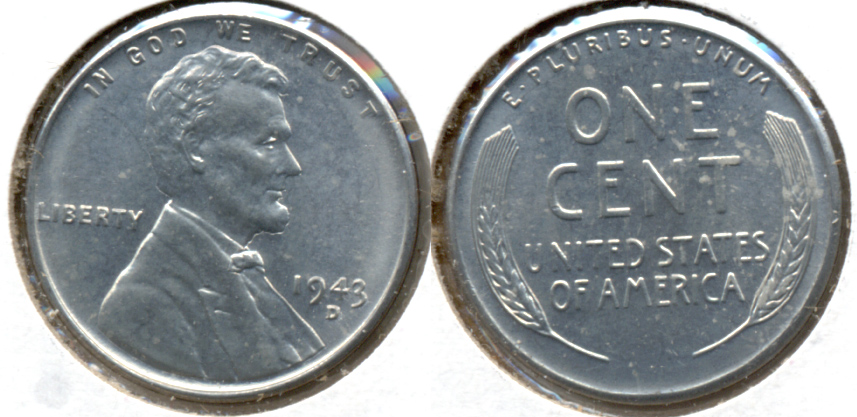 1943-D Lincoln Steel Cent MS-62 i