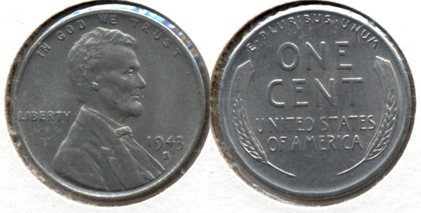 1943-S Lincoln Steel Cent MS-61