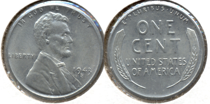 1943-S Lincoln Steel Cent MS-62