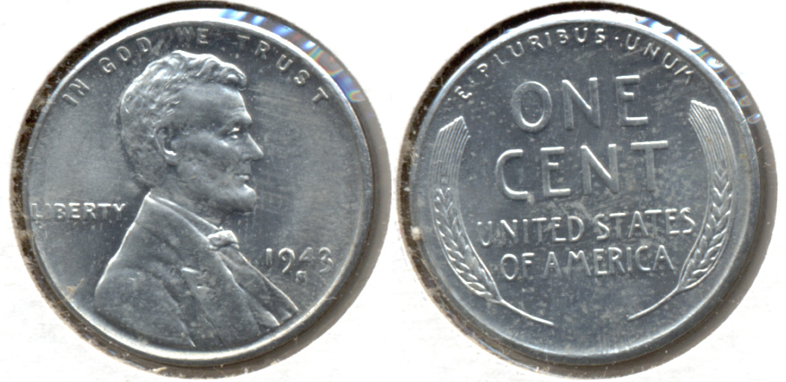 1943-S Lincoln Steel Cent MS-62 c