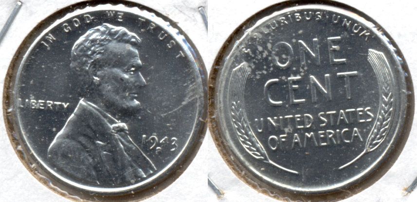 1943-S Lincoln Steel Cent MS-62 g