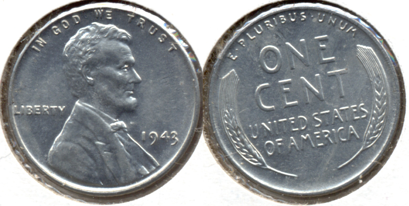 1943 Lincoln Steel Cent MS-62