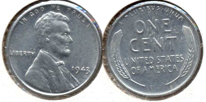 1943 Lincoln Steel Cent MS-62 b