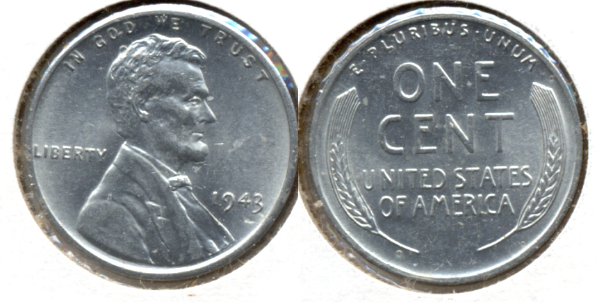 1943 Lincoln Steel Cent MS-62 h
