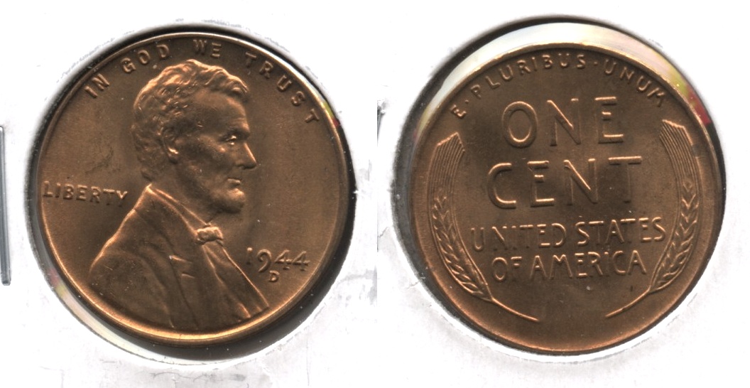 1944-D Lincoln Cent MS-62 Red