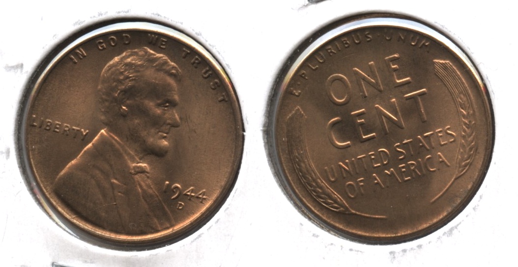 1944-D Lincoln Cent MS-63 Red Brown #a