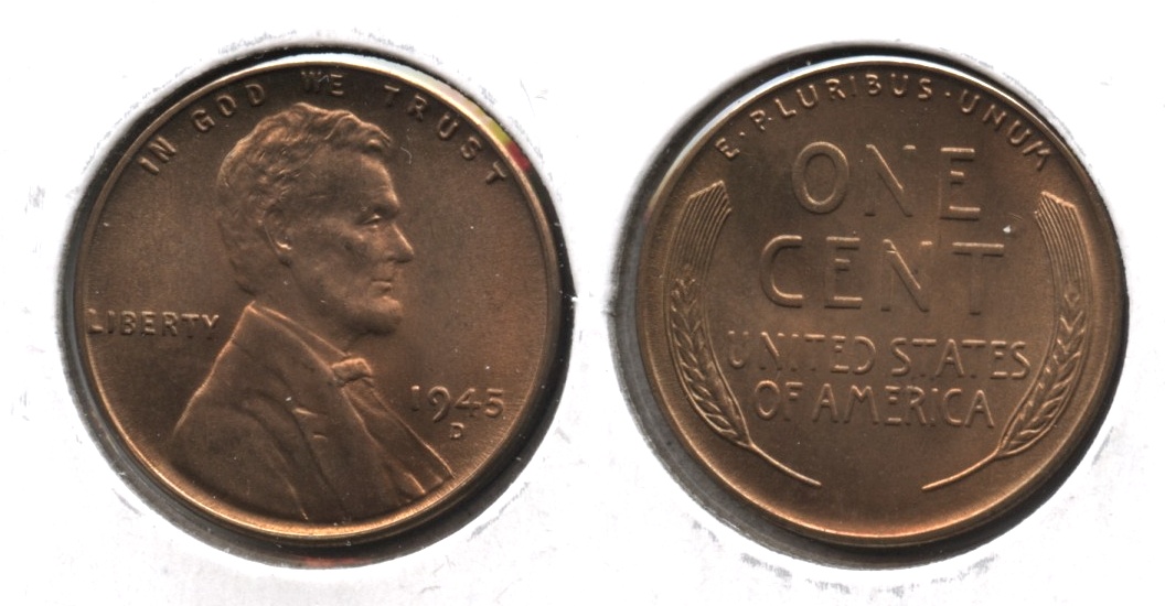1945-D Lincoln Cent MS-64 Brown