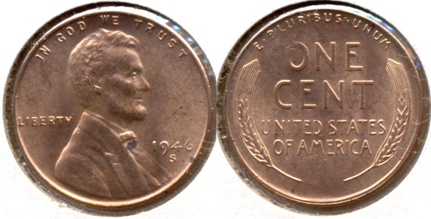 1946-S Lincoln Cent MS-62 Red i
