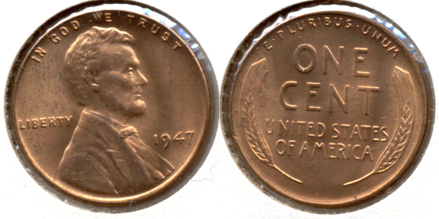 1947 Lincoln Cent MS-61 Red d