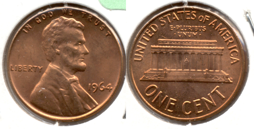 1964 Lincoln Memorial Cent Mint State