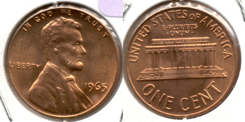 1965 Lincoln Memorial Cent Mint State