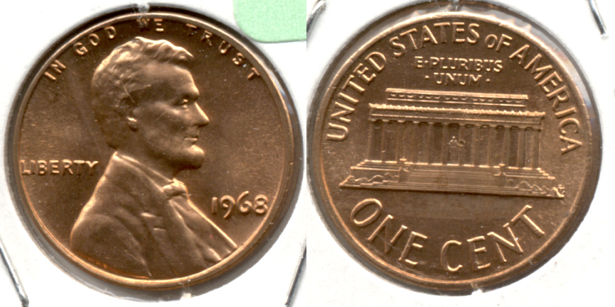 1968 Lincoln Memorial Cent Mint State