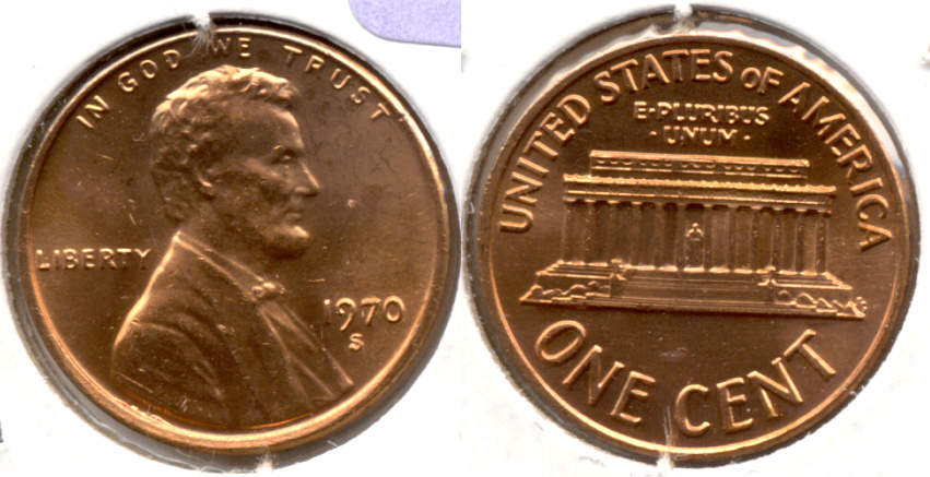 1970-S Lincoln Memorial Cent Mint State