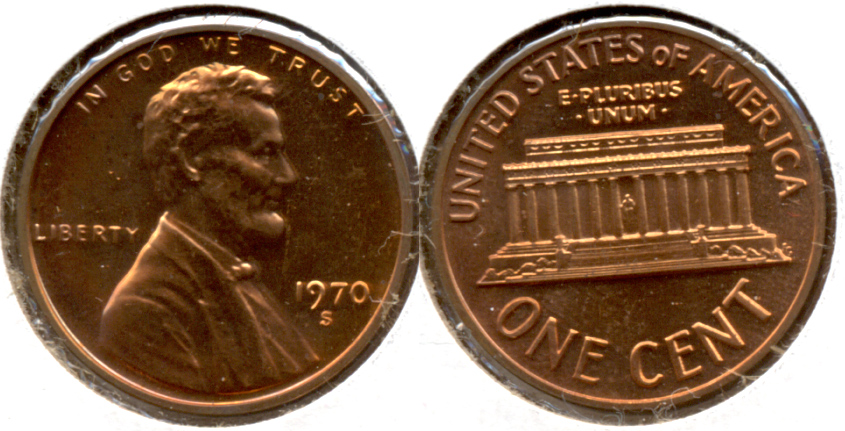 1970-S Lincoln Memorial Cent Proof