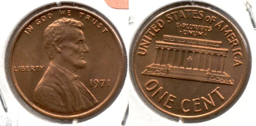1971 Lincoln Memorial Cent Mint State