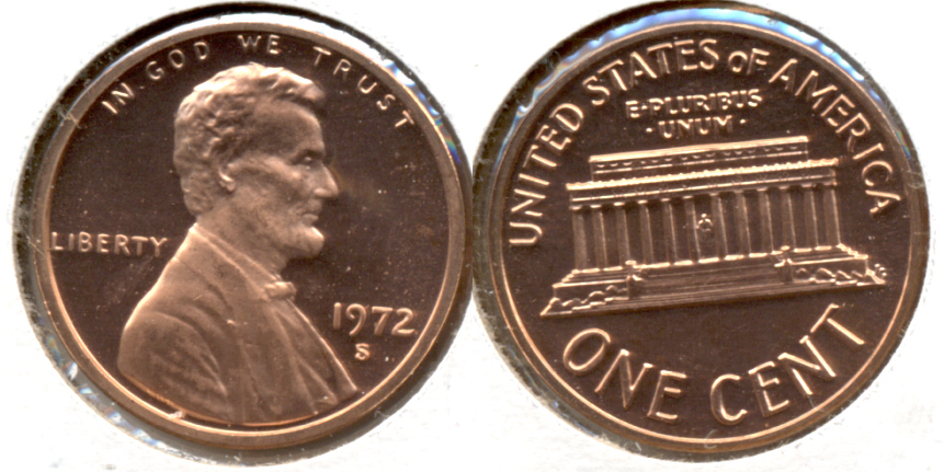 1972-S Lincoln Memorial Cent Proof
