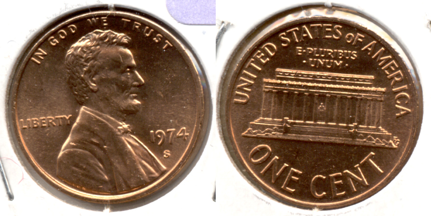 1974-S Lincoln Memorial Cent Mint State