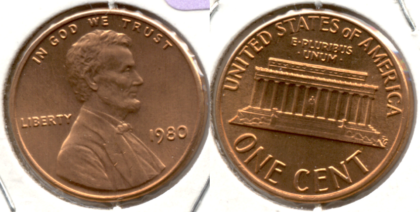 1980 Lincoln Memorial Cent Mint State