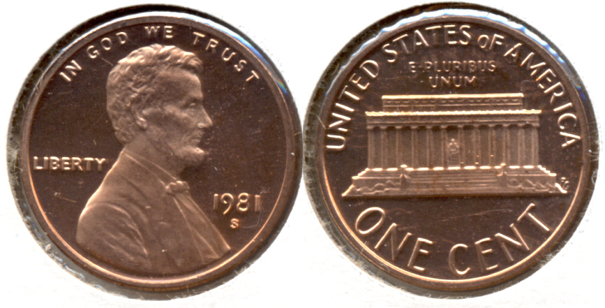 1981-S Lincoln Memorial Cent Proof