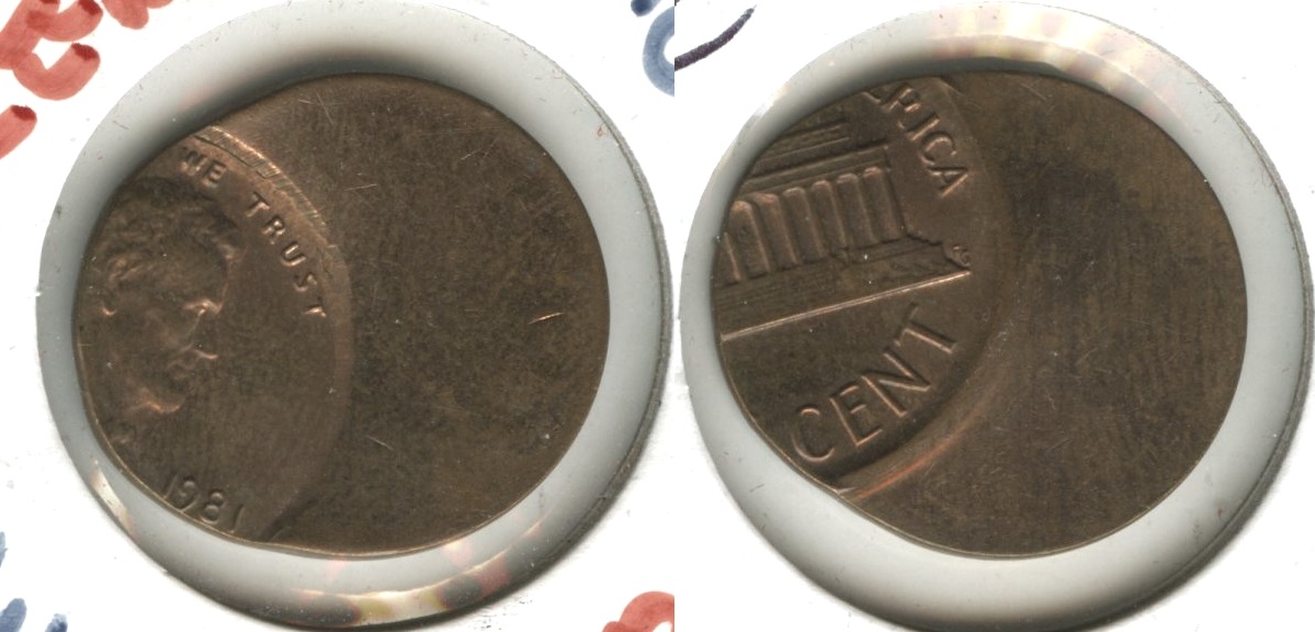 1981 Lincoln Memorial Cent Off Center