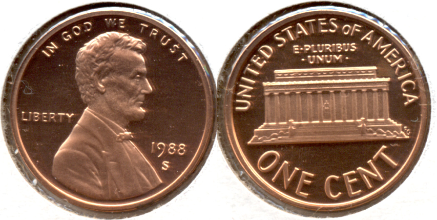 1988-S Lincoln Memorial Cent Proof