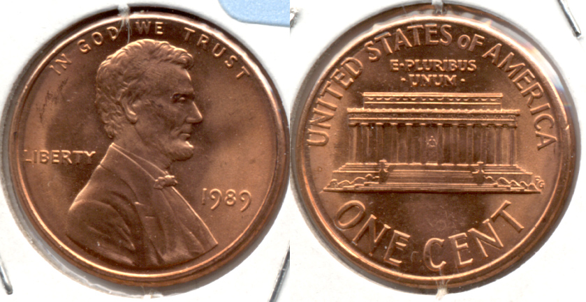 1989 Lincoln Memorial Cent Mint State