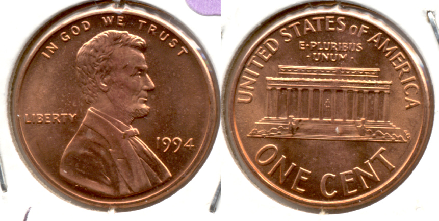 1994 Lincoln Memorial Cent Mint State