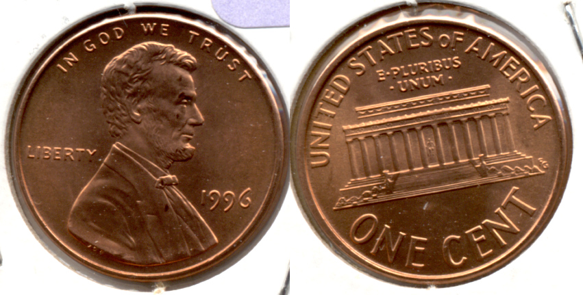 1996 Lincoln Memorial Cent Mint State