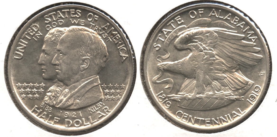 1921 Alabama Commemorative Half Dollar AU-55