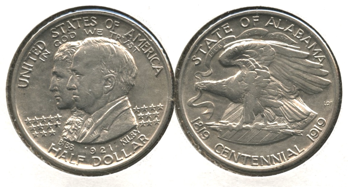 1921 Alabama Commemorative Half Dollar EF-45