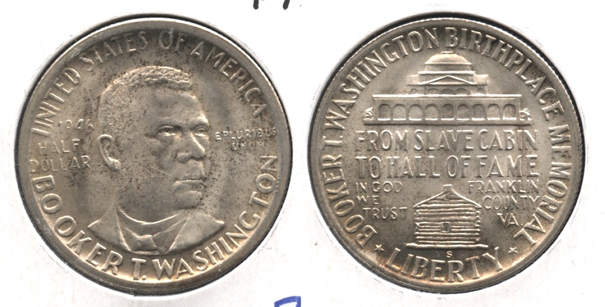1946-S Booker T Washington Commemorative Half Dollar MS-63