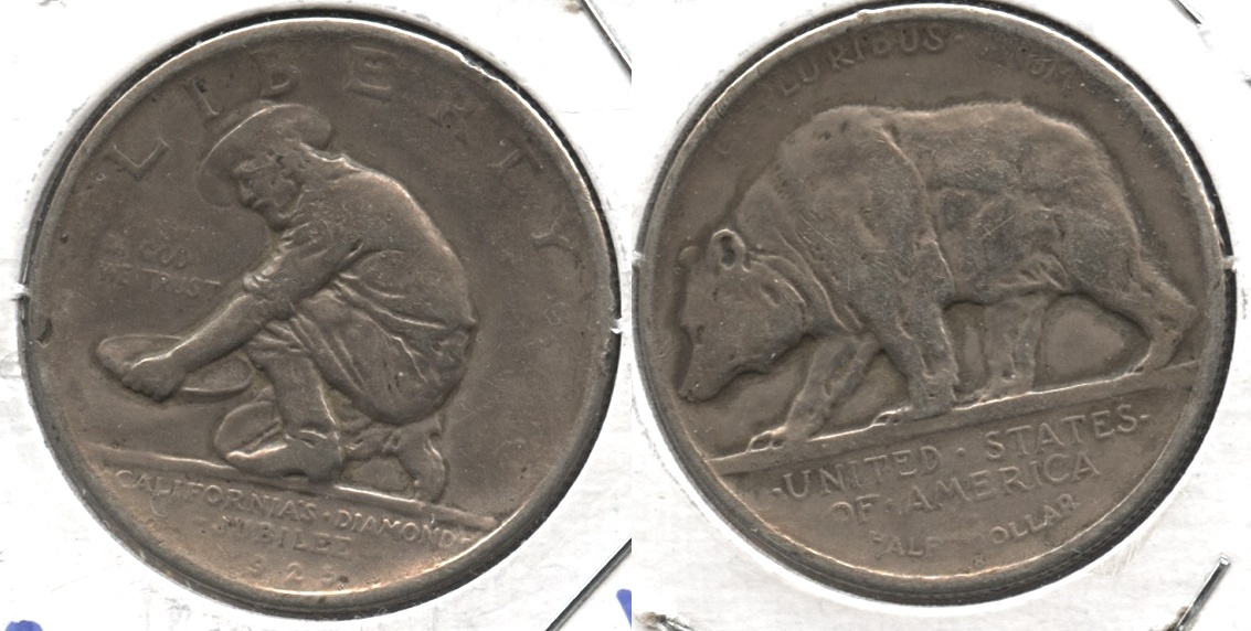 1925-S California Diamond Jubilee Commemorative Half Dollar VF-20