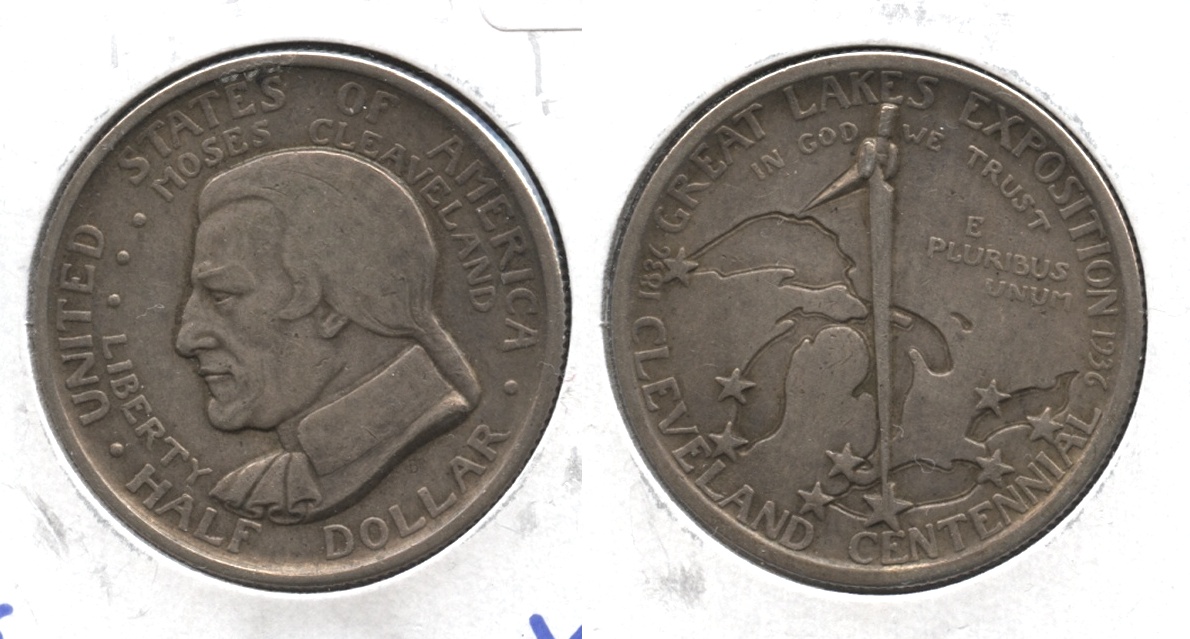 1936 Cleveland Commemorative Half Dollar EF-40