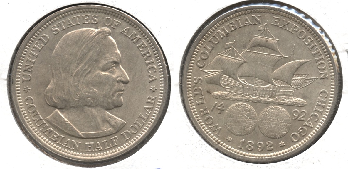 1892 Columbian Exposition Commemorative Half Dollar MS-60 #c