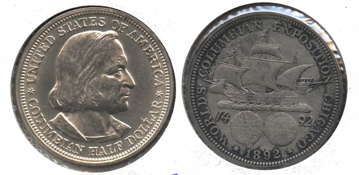 1892 Columbian Exposition Commemorative Half Dollar MS-60 #d
