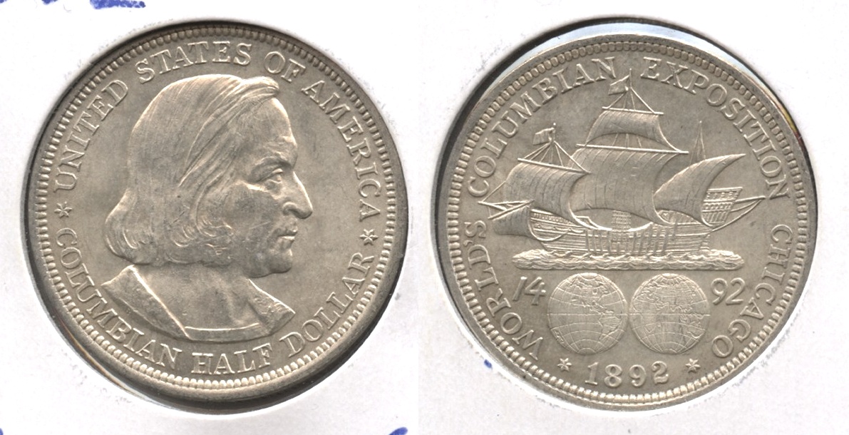 1892 Columbian Exposition Commemorative Half Dollar MS-63 #a
