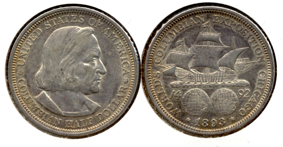 1893 Columbian Exposition Commemorative Half Dollar AU-50 n