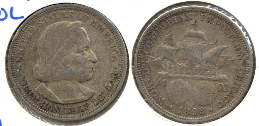 1893 Columbian Exposition Commemorative Half Dollar EF-40 g