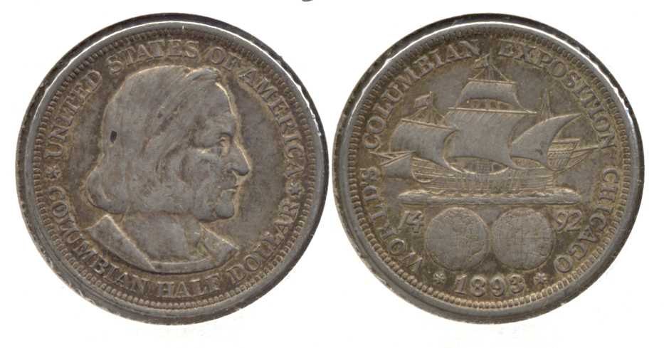 1893 Columbian Exposition Commemorative Half Dollar EF-40 p