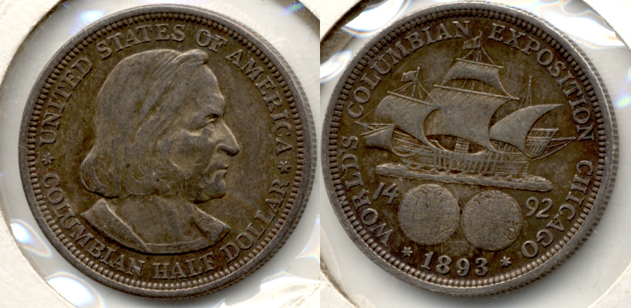 1893 Columbian Exposition Commemorative Half Dollar EF-45 c