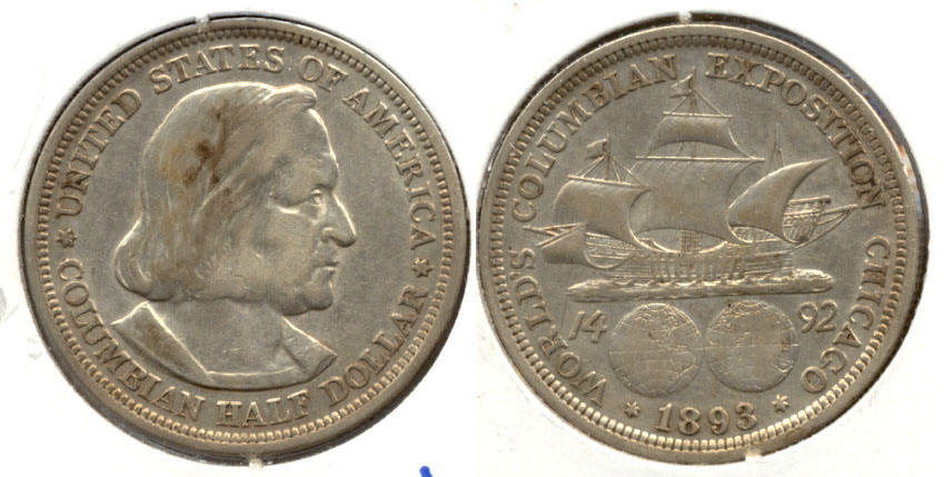 1893 Columbian Exposition Commemorative Half Dollar VF-20