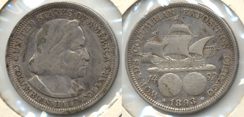 1893 Columbian Exposition Commemorative Half Dollar VF-20 b