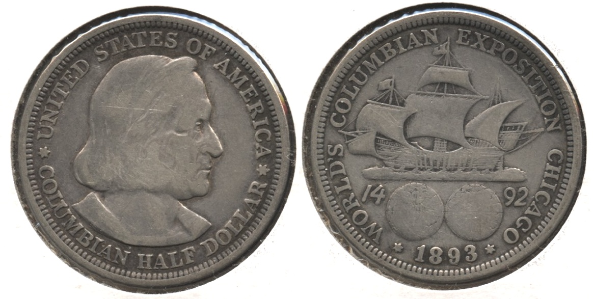 1893 Columbian Exposition Commemorative Half Dollar VF-20 #e