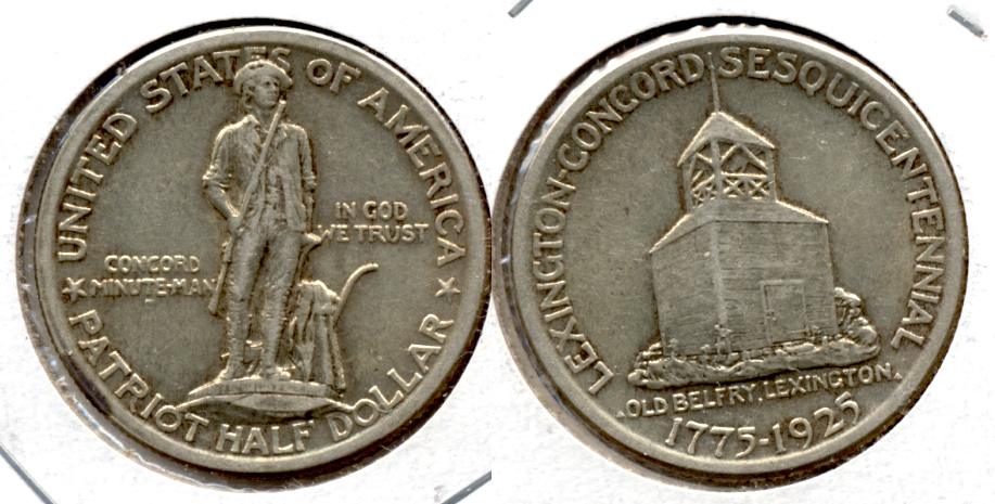 1925 Lexington Commemorative Half Dollar AU-50