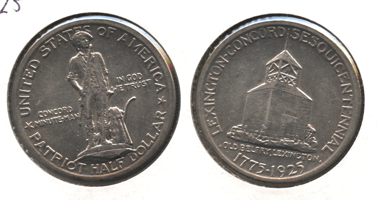 1925 Lexington Commemorative Half Dollar AU-55 #b