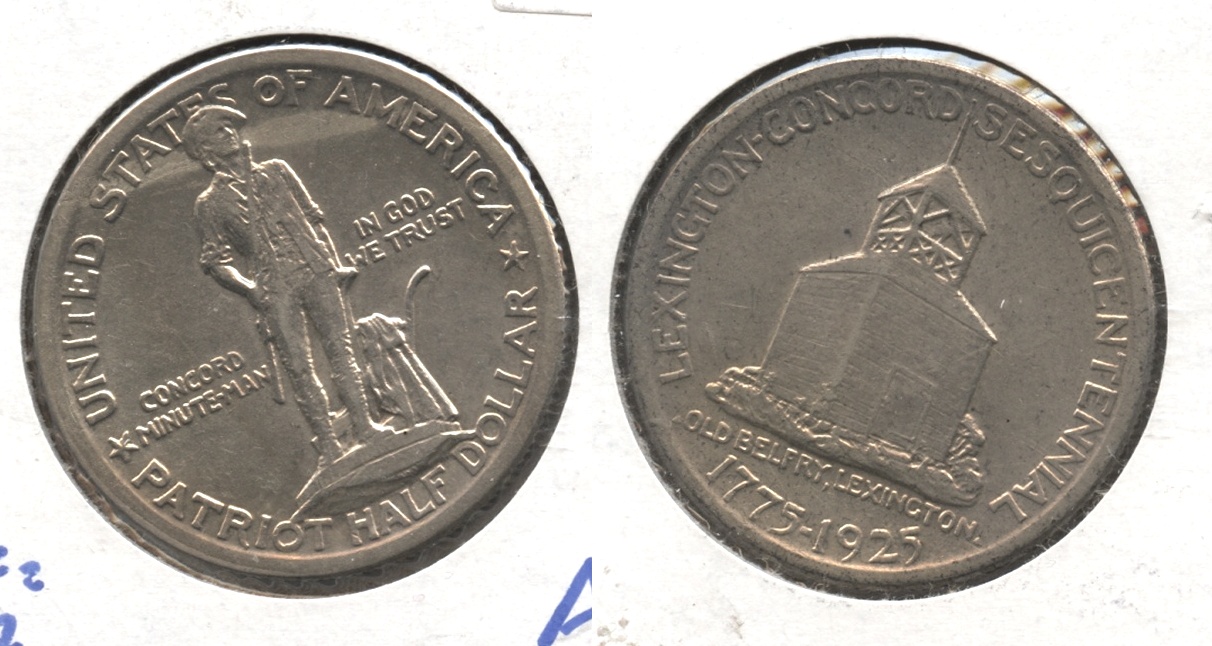 1925 Lexington Commemorative Half Dollar EF-40 #b