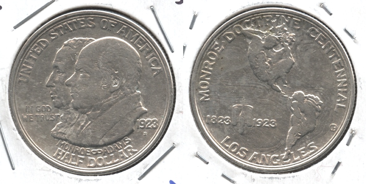 1923-S Monroe Doctrine Centennial Commemorative Half Dollar EF-40
