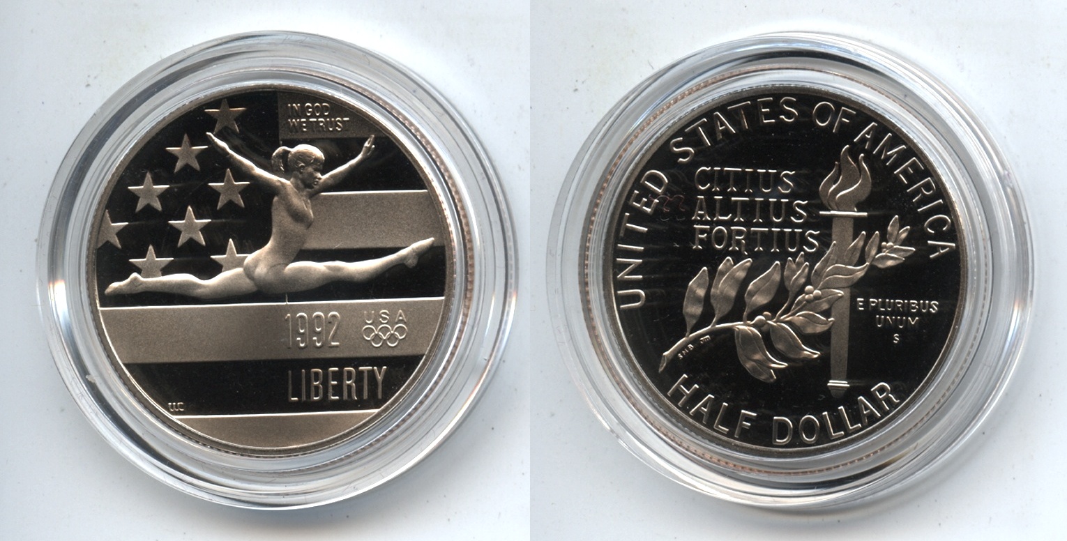 1992-S Olympics Commemorative Half Dollar Proof in Capsule