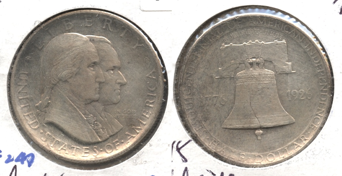 1926 Sesquicentennial Commemorative Half Dollar AU-55
