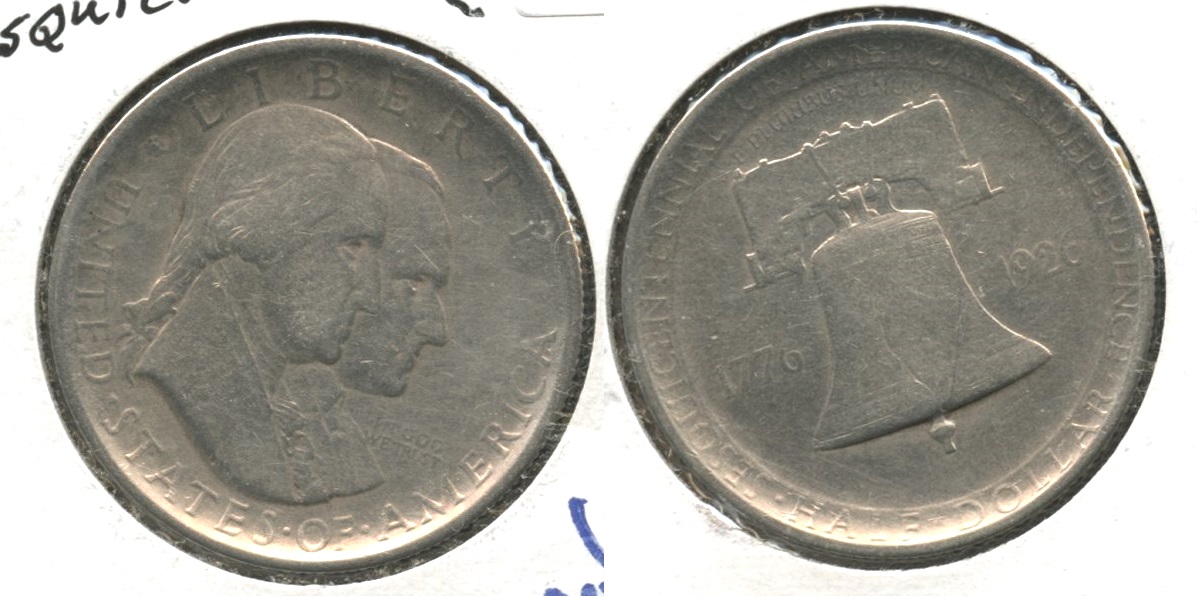 1926 Sesquicentennial Commemorative Half Dollar VF-20 #b Cleaned